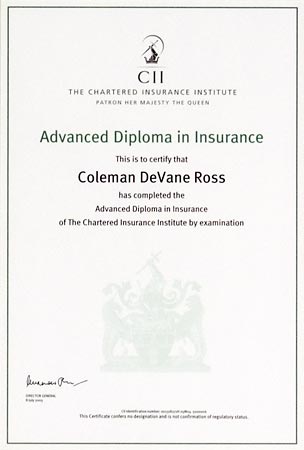 Advanced Diploma in Insurance diploma