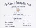 Graduate School of Banking certificate