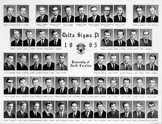 Delta Sigma Pi 1965 chapter photo