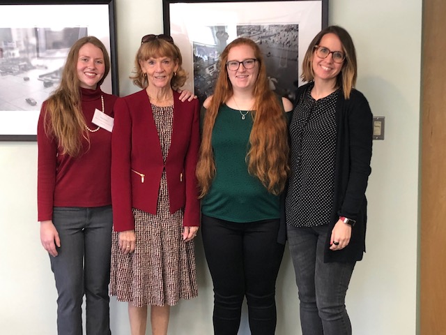 Andrew Ross with 2018-19 scholarship recipients