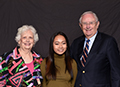 Jenny Ka, Class of 2020, with Nancy Jo Smith and Coleman Ross